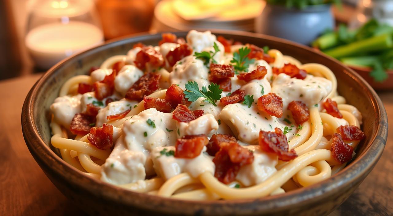 Chicken Bacon Ranch Pasta